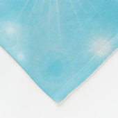 Einfache weiße Glühschneeflocken Niedlich Hübsch Fleecedecke (Ecke)