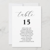 Einfache weiße Hochzeitskarten Einladung (Vorderseite)