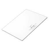 Einfache weiße Ideen für den Papierblock Notizblock (angewinkelt)