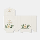 Einfache, weiße Illustration | Hochzeit Geschenkschachtel (Ungefaltet)