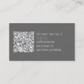 Einfache weiße Karte für gesunde Ernährung (Rückseite)