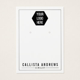 Einfache weiße Karte zum Hinzufügen von Logos