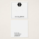 Einfache weiße Karte zum Hinzufügen von Logos (Vorne & Hinten)