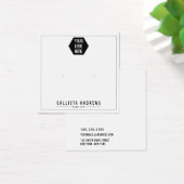 Einfache weiße Karte zum Hinzufügen von Logos (Schreibtisch)