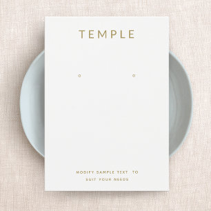 Einfache weiße Karte zum Hinzufügen von Logos