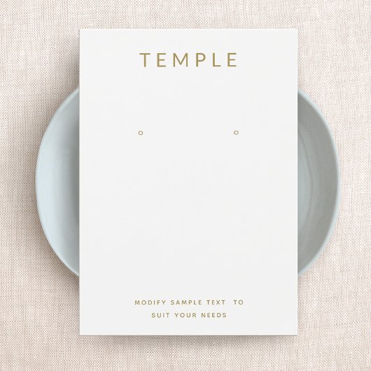 Einfache weiße Karte zum Hinzufügen von Logos