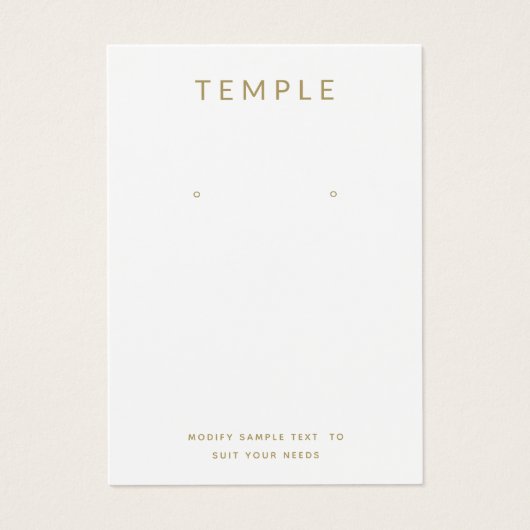 Einfache weiße Karte zum Hinzufügen von Logos (Vorderseite)