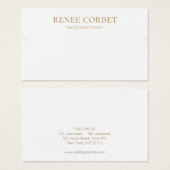 Einfache weiße Kette oder Bracelet-Grafikkarte (Vorne & Hinten)