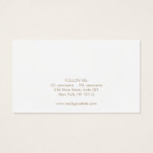 Einfache weiße Kette oder Bracelet-Grafikkarte (Rückseite)