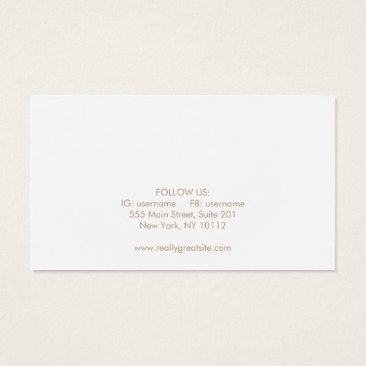 Einfache weiße Kette oder Bracelet-Grafikkarte (Rückseite)