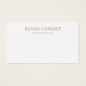 Einfache weiße Kette oder Bracelet-Grafikkarte (Vorderseite)