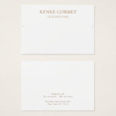 Einfache weiße Kette oder Bracelet-Grafikkarte (Vorne & Hinten)