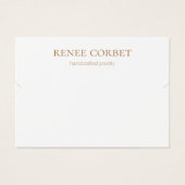 Einfache weiße Kette oder Bracelet-Grafikkarte (Vorderseite)