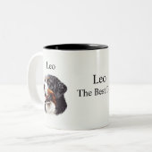 Einfache, weiße Lieblingstiere Zweifarbige Tasse (Vorderseite Links)