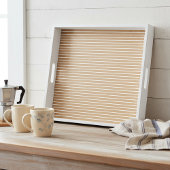 Einfache weiße Linien auf Imitaten Rustikale braun Seidenpapier