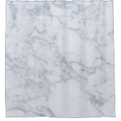 Einfache weiße Marmorstruktur Duschvorhang (Vorderseite)