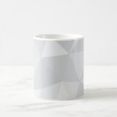 Einfache, weiße, moderne, trendige, coole Abbildun Kaffeetasse (Mittel)