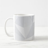 Einfache, weiße, moderne, trendige, coole Abbildun Kaffeetasse (Links)