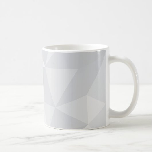 Einfache, weiße, moderne, trendige, coole Abbildun Kaffeetasse (Rechts)