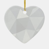 Einfache, weiße, moderne, trendige, coole Abbildun Keramik Ornament (Vorne)