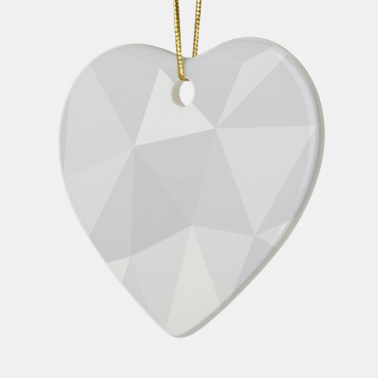 Einfache, weiße, moderne, trendige, coole Abbildun Keramik Ornament (Links)