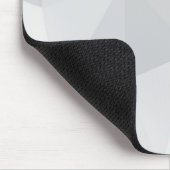 Einfache, weiße, moderne, trendige, coole Abbildun Mousepad (Ecke)