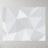 Einfache, weiße, moderne, trendige, coole Abbildun Poster (Vorne)