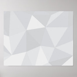 Einfache, weiße, moderne, trendige, coole Abbildun Poster