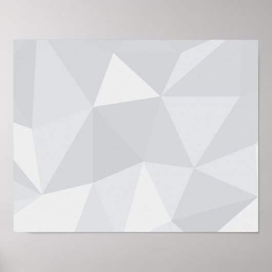 Einfache, weiße, moderne, trendige, coole Abbildun Poster (Vorne)