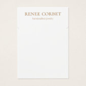 Einfache weiße Netzwerkkarte (Vorderseite)