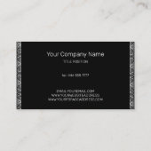 Einfache weiße Oberfläche Visitenkarte (Rückseite)