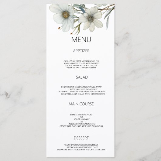 Einfache, weiße Pfefferminze, grüne Frühlingsflora Programm (Vorderseite)