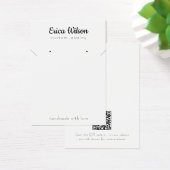 Einfache weiße schwarze Netzwerkkarte (Earring Dis (Schreibtisch)