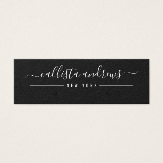 Einfache weiße schwarze Skripterfassungskarte (Vorderseite)