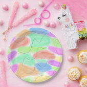 einfache weiße Servierplatte Pappteller (Party)