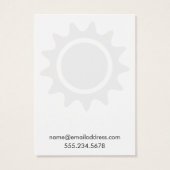 Einfache weiße Sonnenschutzstreifen-Anzeigetafeln (Rückseite)