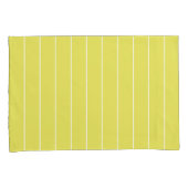 Einfache weiße Streifen auf Bananengelben Hintergr Kissenbezug (Vorderseite-Rechts)