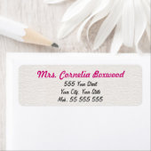 Einfache weiße Struktur Rosa Name (Insitu)