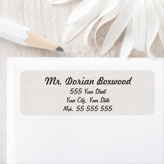 Einfache weiße Struktur Schwarzer Name (Insitu)