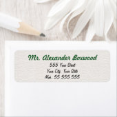 Einfache weiße Strukturgrüne Bezeichnung (Insitu)