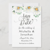 Einfache weiße Töpfe Grünpflanzen Wasser Save The Date (Vorderseite)