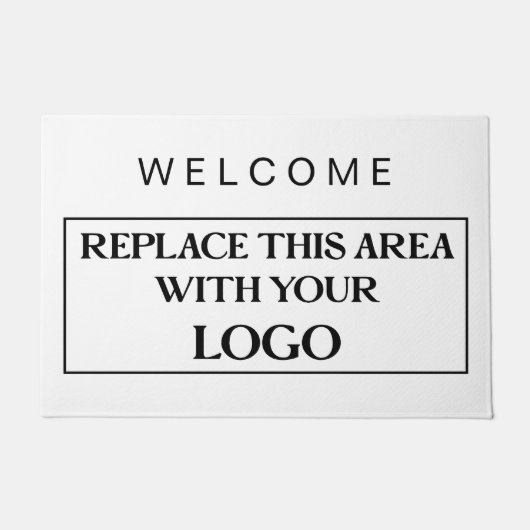 Einfache Welcome-Business-Logo-Gesellschaft jeder Fußmatte (Vorderseite)