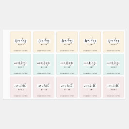 Einfache Wellness-Center Essential Oil Roller Flas Etiketten