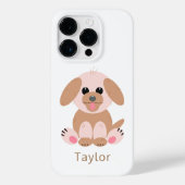 Einfache Welpen Hund Cartoon Pastel Personalisiert Case-Mate iPhone Hülle (Rückseite)