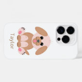 Einfache Welpen Hund Cartoon Pastel Personalisiert Case-Mate iPhone Hülle (Rückseite (Horizontal))