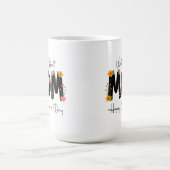 Einfache Welt Beste Mama Muttertag-Kalligrafie   Kaffeetasse (Mittel)