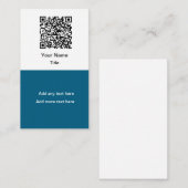 Einfache Werbe-QR-Code-Visitenkarten vertikal Visitenkarte (Vorne/Hinten)