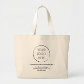 Einfache Werbe-Tasche mit Logo, Geschäft oder Unte Jumbo Stoffbeutel (Vorne)
