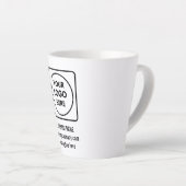 Einfache Werbe-Tasse mit Firmenlogo Milchtasse (Rechte Ecke)