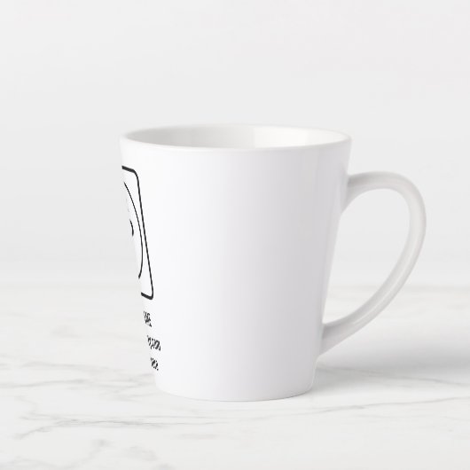 Einfache Werbe-Tasse mit Firmenlogo Milchtasse (Rechts)